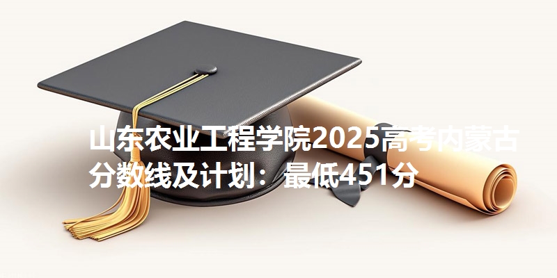 山东农业工程学院2025高考内蒙古分数线及计划：最低451分