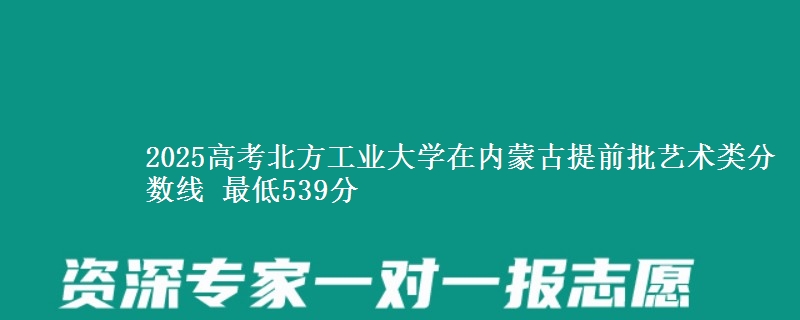 2025高考北方工业大学在内蒙古提前批艺术类分数线 最低539分