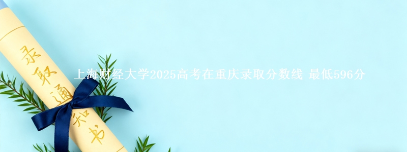上海财经大学2025高考在重庆录取分数线 最低596分