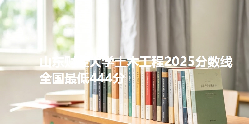 山东财经大学土木工程2025分数线 全国最低444分