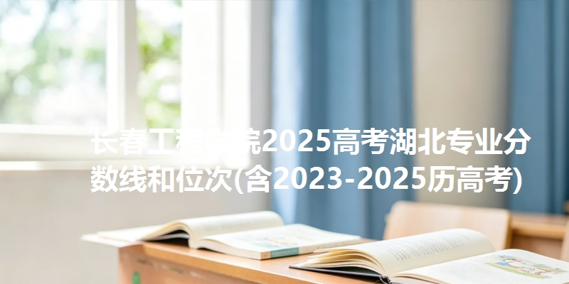 长春工程学院2025高考湖北专业分数线和位次(含2023-2025历高考)