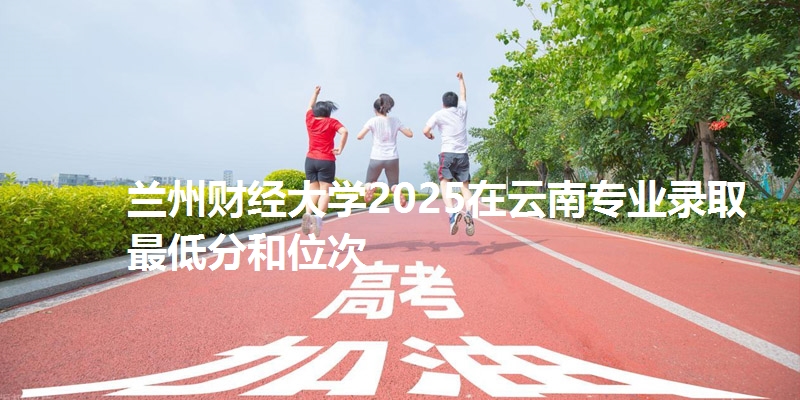 兰州财经大学2025在云南专业录取最低分和位次