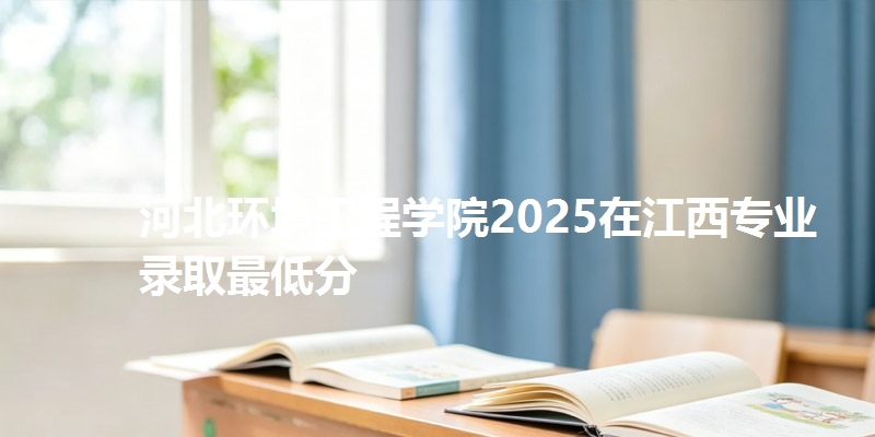 河北环境工程学院2025在江西专业录取最低分