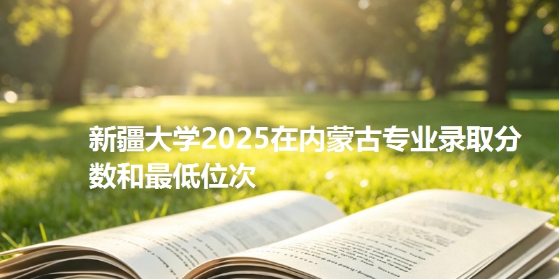 新疆大学2025在内蒙古专业录取分数和最低位次