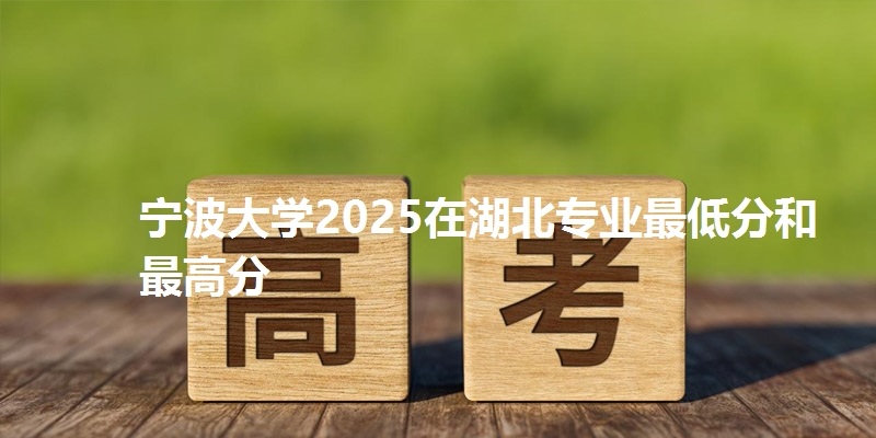 宁波大学2025在湖北专业最低分和最高分