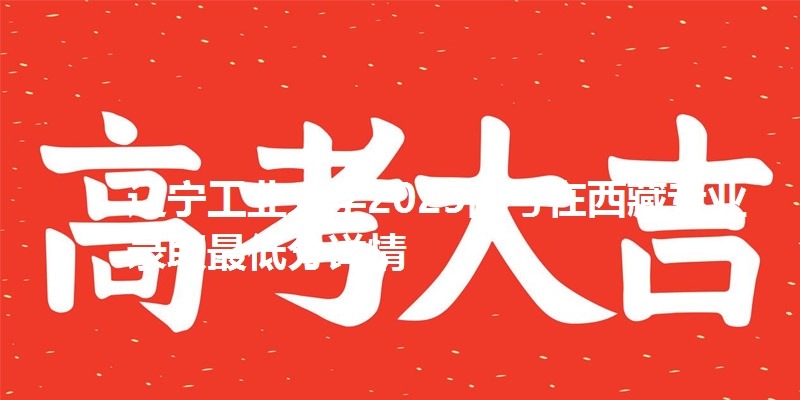 辽宁工业大学2025高考在西藏专业录取最低分详情