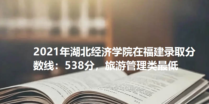 2021年湖北经济学院在福建录取分数线：538分，旅游管理类最低