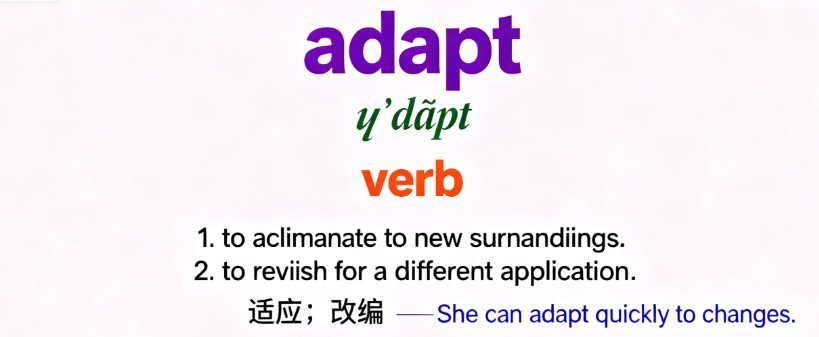 高考英语adapt深度解析:4大核心用法、固定搭配与高分写作 高考英语adapt深度解析:4大核心用法、固定搭配与高分写作