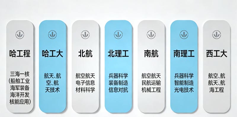 国防七子各院校特色