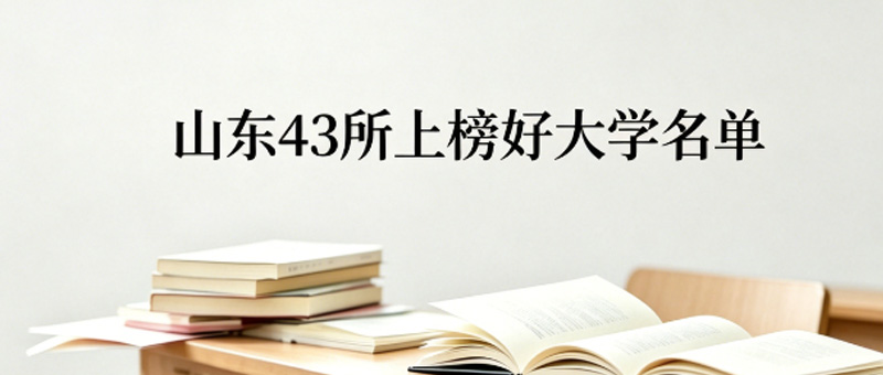 山东43所好大学排名