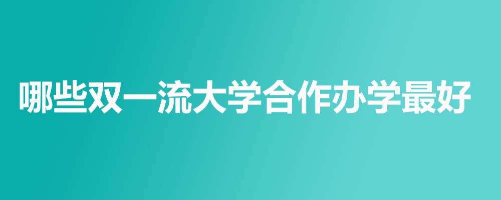 2026哪些双一流的中外合作办学最好考？500分可以上双一流