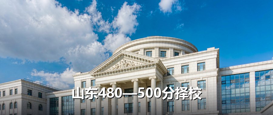 山东考生480-500分择校指南：5所大学最低分与位次（2026实盘）