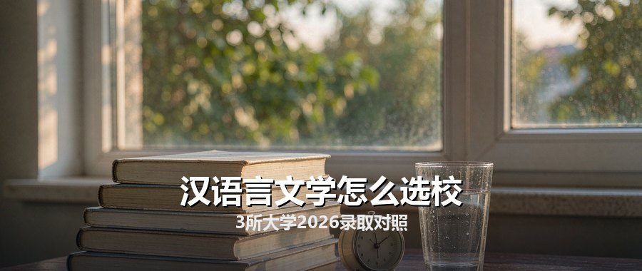 汉语言文学专业3所大学录取对比（2024—2026）：最高626分，最低533分
