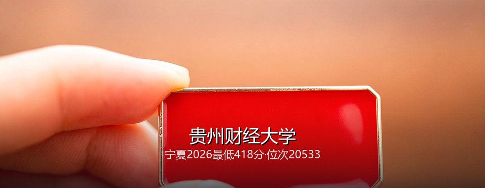 2027宁夏考生多少分能报考贵州财经大学？418分、位次20533可冲