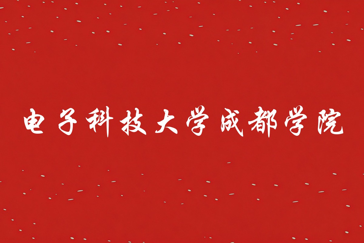 电子科技大学成都学院录取数据