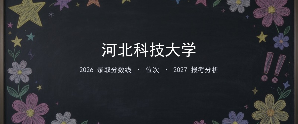 甘肃填报参考｜河北科技大学2026年录取分数与位次