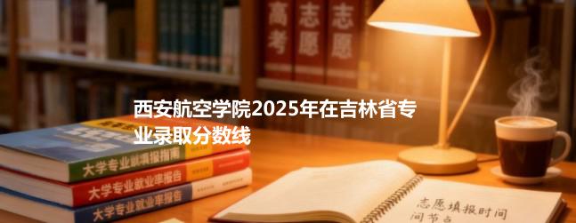 西安航空学院2025年在吉林省专业录取分数线
