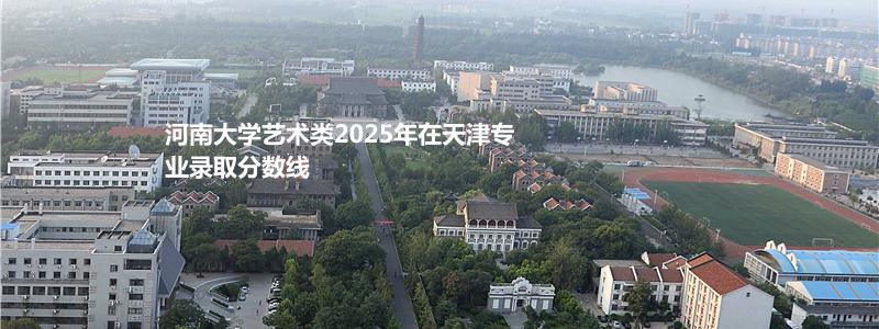河南大学艺术类2025年在天津专业录取分数线