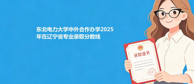 东北电力大学中外合作办学2025在辽宁各专业录取最低分详情