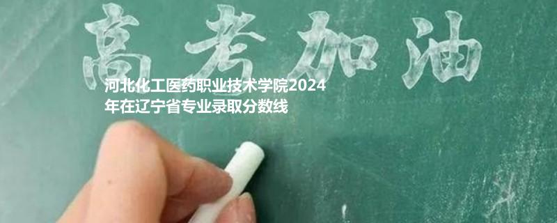 河北化工医药职业技术学院2024年在辽宁省专业录取分数线