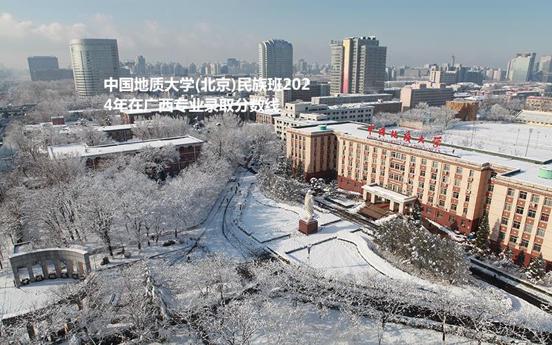 中国地质大学(北京)民族班2024年在广西专业录取分数线