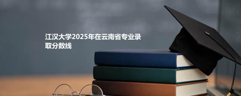 江汉大学2025在云南专业录取分数线