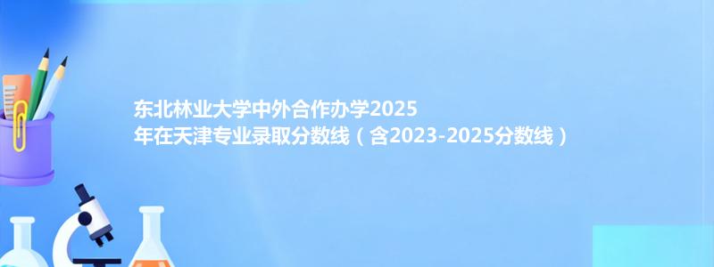 东北林业大学中外合作办学2023-2025近三年高考在天津专业录取分数线（含2023-2025分数线）
