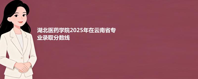 湖北医药学院2025年在云南省专业录取分数线