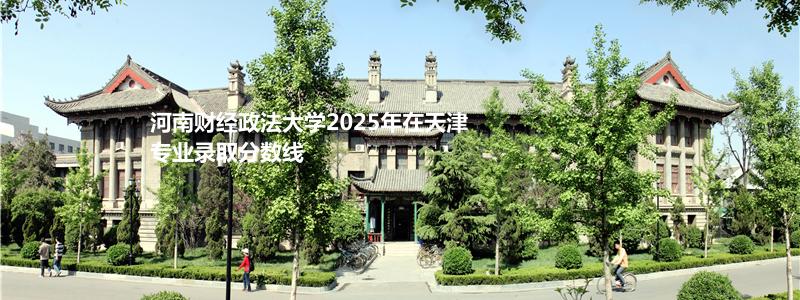 河南财经政法大学2025年在天津专业录取分数线