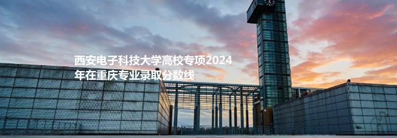 西安电子科技大学高校专项2024重庆专业录取分数线
