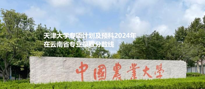 天津大学专项计划及预科2024云南录取分数线 最低568分