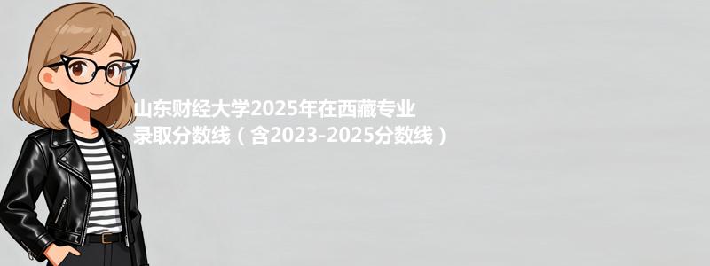 山东财经大学2025年在西藏专业录取分数线(含2023-2025历年)