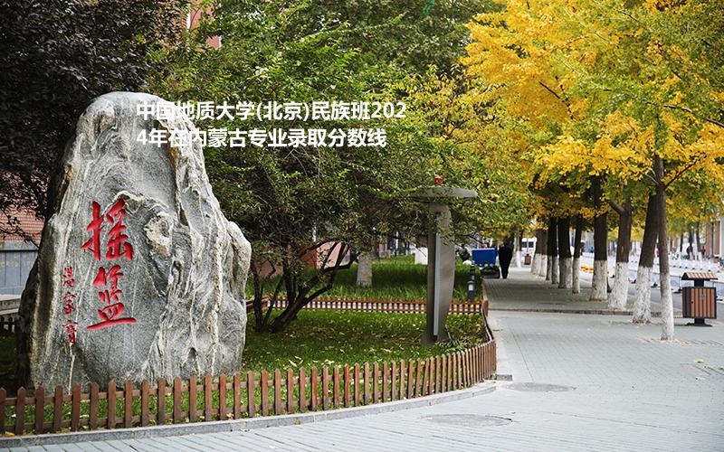中国地质大学(北京)民族班2024年在内蒙古专业录取分数线