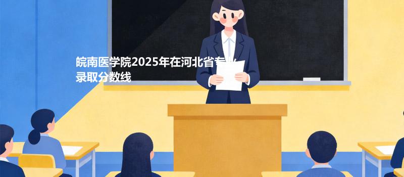 皖南医学院2025年在河北省专业录取分数线