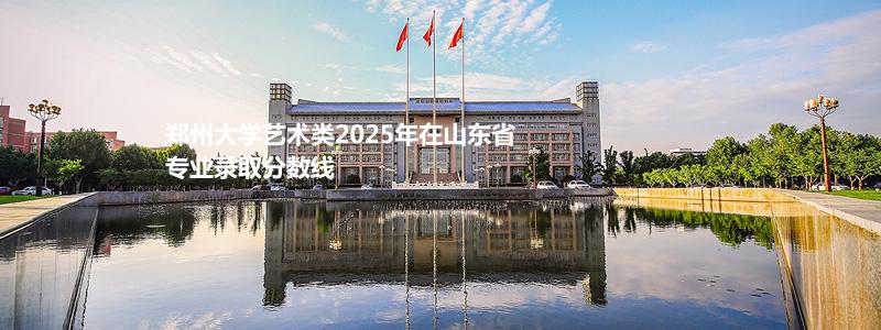 郑州大学2025年艺术类山东省专业录取分数线
