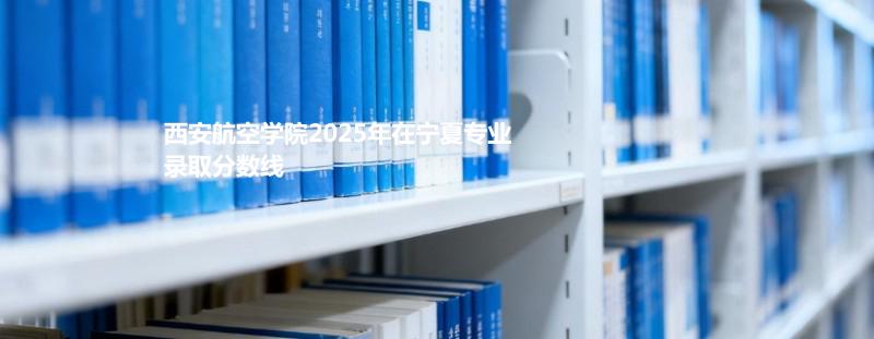 西安航空学院2025年在宁夏专业录取分数线