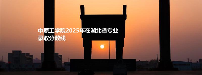 中原工学院2025年在湖北省专业录取分数线