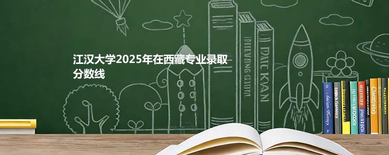江汉大学2025在西藏专业录取分数线