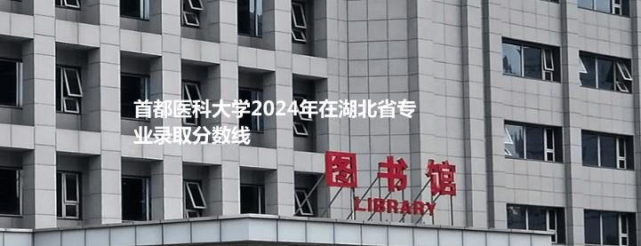 首都医科大学2024年在湖北省专业录取分数线