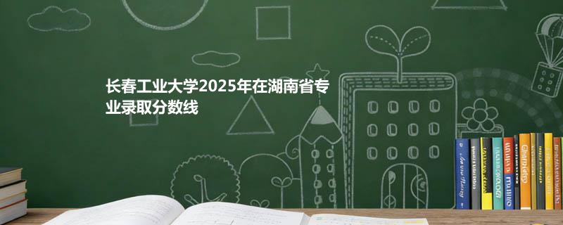 长春工业大学2025年在湖南省专业录取最低分汇总（2026参考）